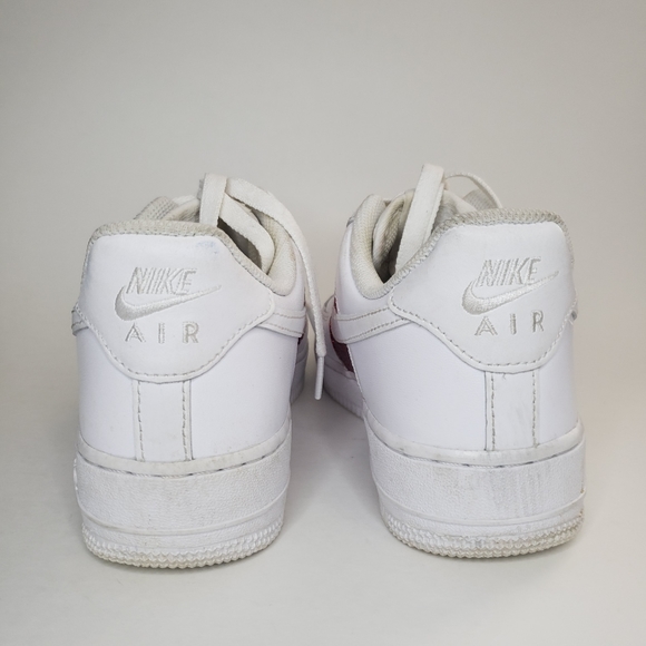 NIKE AIR FORCE 1 Glitter Red White Sneaker - Picture 5 of 8